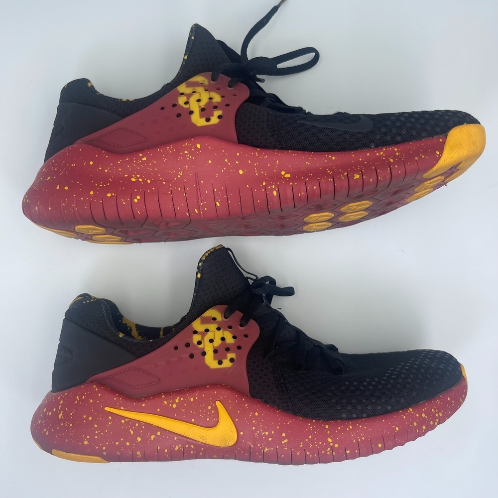 Nike Free TR 8 USC Trojans Men's 14 Cardinal Black Training Shoes